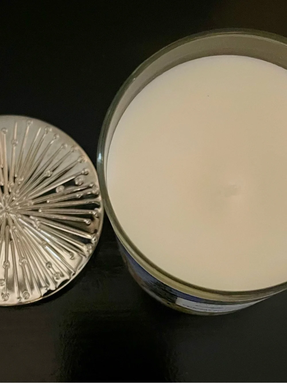 Bath & Body Works Winter Candle - Blue, White, Gold